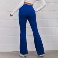 Zpanxa joga hlače za žene, ženski povremeni tanki visoki elastični struk čvrste boje Sportska boja Yoga