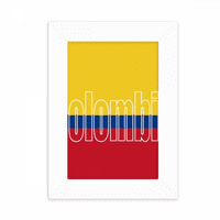 Kolumbija Zemlja Zastava Naziv Desktop Foto okvir Slika Dekoracija umjetnička slika