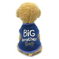 Mgaohoen odjeća za pse za male pse dječak prozračan pamuk udobne meke majice štenad plave s majice