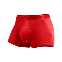 Wendunide muške hlače Muški y gaća za ledene svilene prozračne y tanke i udobne hlače donje rublje crveno