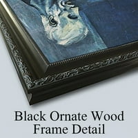 Charles Robert Knight Black Ornate Wood uokviren dvostruki matted muzej umjetnosti pod nazivom - Bijeli