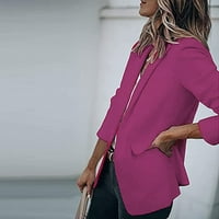 Ženska odjeća ustaljena odjeća Ženska jakna dugih rukava Čvrsta boja kardigan ovratnik jedno dugme Poslovanje