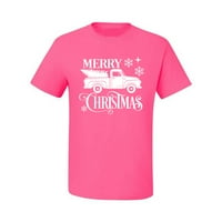 Divlji bobby veseli božićnu drvcu Delivery Božićni muškarci Grafički tee, neon ružičasta, mala