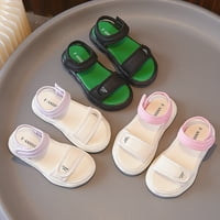 Dječje djece Dječje cipele Čvrste boje ravne otvorene nožne modne ležerne ribe sandale za usta udobne meke jedine sandale za plažu za odmor vikendi školske obuće za dijete