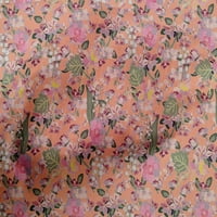 Onuone pamuk poplin breskva tkanina umjetnička cvijeća haljina materijala tkanina za ispis tkanina sa dvorištem širom