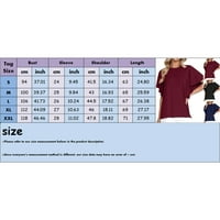 Iopqo T majice za žene Ženske vrhove Ljetne kratke ruffle rukave tunične majice za žene za žene