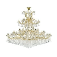 Osam-četiri svjetlosni luster-kraljevski rez kristalni tipa-zlatni cilj Bailey Street home 390-bel-3340546