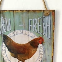 Znakovi znaka Vintage Kuhinja Pileća šipka Farm Searhouse Svježa jaja Retro Cafe Poster Plake na otvorenom