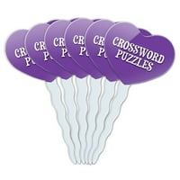 Crossword zagonetke Srce Love Cupcake Tippers - Set od 6