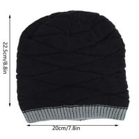 Dorkasm Womens Mens Cool Ski Zima Vintage Trendy Pleted Crochet Beanie Hat Color Blok Y2K Skull Cap