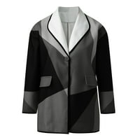 GUBOTARE zimski jakne za žene Ženska klasična-fit-fit s dugim rukavima s dugim rukavima-zip polarnim jaknom