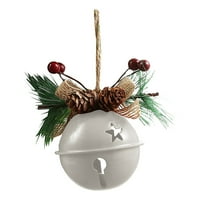 Tuš otvorena Božićna zvona, božićno staklo za odmor, viseći ukrasni metalni jingle zvona Soba dekor