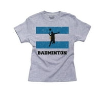 Argentina Olympic - Badminton - Zastava - Silhouette Girl Cotloy Mladić Siva majica