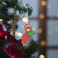 Garderski gomić za božićne ukrase za božićne tablice određuje velike otvorene božićne ukrase a Bo od drvenih božićnih boja mali privjesci Božićni pokloni i ukrasi božićnih drva