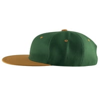Top Headwear Ravni račun Podesiva snapback kapa - zelena hrđa