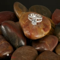 3. CT jastuk Realni pravi prirodni dijamant VS1-VS I-J 18K bijelo zlato obećava vjenčana izjava za angažman dizajnerskog prstena W Crystal boine kamenje veličine 4,5