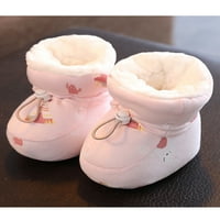 Avamo Girls Boys Crib Cipele Prvi šetači pamučne čizme plišane obloge Ostanite na čarapima hodanje zimski