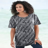 Roaman's Women's Plus size Crewneck Ultimate majica