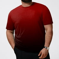 Muške majice Moda Ležerne prilike Velike veličine Kratki rukav O vrat Šifra majica Red XXXL