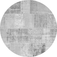 Ahgly Company u zatvorenom okrugli patchwork sive prolazne prostirke, 4 '