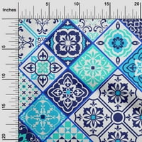 Onuone viskoznog dresa plava tkanina apstraktna tradicionalna DIY odjeća prekvalična tkanina za ispis tkanina sa dvorištem