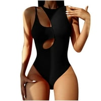 Feesfesfes Women kupaći kostimi Monokini Print izdubljeni kupaći kostimi jednodijelni odjeća za plažu