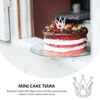Mini Crown Cake Topper Rhinestone Crown Cake Ornament Party Cake Crown Topper