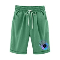 Binmer ženske kratke hlače Ljeto Print pet bodova Velike veličine pamučne pantalone casual pantalone