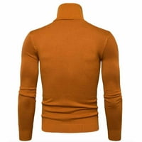 Muški džemper Turtleneck Jumper s dugim rukavima Srednja dužina Čvrsta boja pletene pulover Bluza džemper