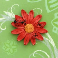 HEMOTON Flower Frižider Magneti hladnjače naljepnice za hlađenje cvijeća naljepnice za smolu Šarene vrt ograde zidne naljepnice nasumično stil