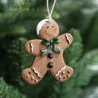 Čovjek od medenjaka za božićno drvce - Xmas Gingerman Viseći ukrasi, tradicionalni privjesci za lutke od medenjaka za božićni ukras kamin