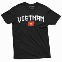 Muška vijetnamska majica Vijetnamska zastava prema grbu