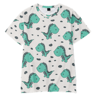 Dinosaur grafički pamučni dječji majica na vrhu poklona za dječake djevojke