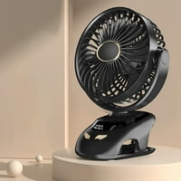 Pompotops prijenosni stol ventilator, mini isječak ventilator, prenosiv miran ventilator, pametni digitalni