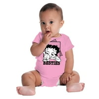 Betty Boop Pudgy Besties Lover Lover Bodysuit Jumper Girls Girls Infant Baby Brisco Marke 6m