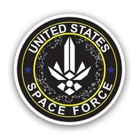 Sjedinjene Države Space Naljepnica naljepnica - Samoljepljivi vinil - Vremenska zaštitna - izrađena