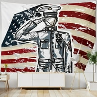 Dan nezavisnosti 4. jula Tapiserija zid viseći tapiserije Američka zastava ukrasni za dnevni boravak Spavaća soba 59x