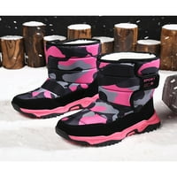 Ferdule Girls Platform Snow Boot školski povremeni plišani oblozi srednje teleske čizme Comfort Okrugli