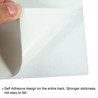 Samoljepljivi zidni kvadratni bilten osjetila pločicu s push-pin, bijelim pakovanjem