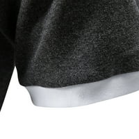 Tklpehg majice za muškarce Labave fit košulje Ljetne vrhove Majice s kratkim rukavima na vrhu Polo majice Casual rever gumb T majice tamno sivo xl