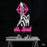 Shh ... Secret-LED neonski znak napravljen u SAD-u