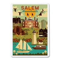 Salem, Massachusetts, Serija geometrijske gradske gradske, prešum, premium igranje, paluba s jokerima,