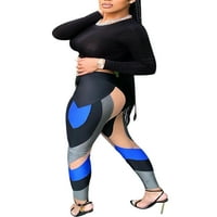 Ženska mrežasta nogu za jogu gamaše visokog struka gležnjače mršava mršava dna fitness trening nogavice
