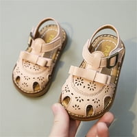 Dječje djevojke Sandale Ljeto Speep toe Sandale luk ravne cipele za donje boje za ljetne cipele s topljećem