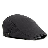 Beret kapice Muškarci Žene Vintage Cap Vanjski šeširi Berets Sun Hat-Crna