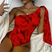 Lashall Womens kupaće kostim modne temperamente bez leđa Beachweb odjež za kupaći kostim crveni s