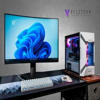 Velztorm White Grati GAMING Custom Desktop