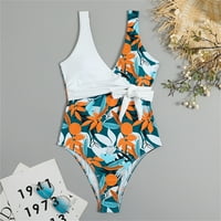 U [Novo kupaćim kostima] Trokut čistog kolornog tiska za šivanje Konzervativni ženski kupaći kostim