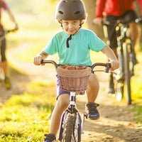 Julam Bike Baske za djevojčice Dječji bicikl ručica pletena korpa za bicikle ukras za dijete Dječje
