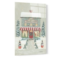 Epic Art 'Country Christmas Shoppe' by Pam Britton, Akrilna stakla Zidna Art, 12 x16